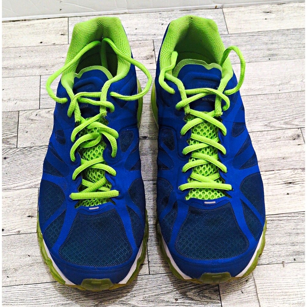 Nike Air Max Plus Men’s Low Top Running Sneakers Blue/Green 487982-401 Size 9 US
